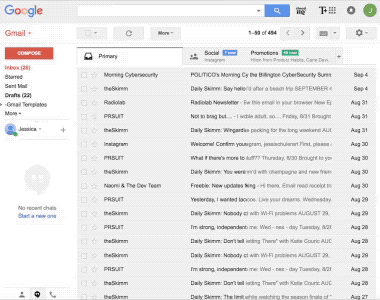 gmail snippets